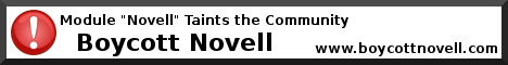 Boycott Novell banner