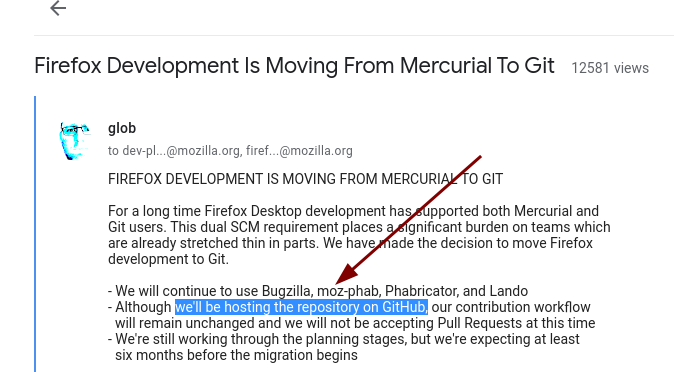 For a long time Firefox Desktop development has supported both Mercurial and Git users. This dual SCM requirement places a significant burden on teams which are already stretched thin in parts. We have made the decision to move Firefox development to Git.