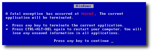 BSoD for Novell