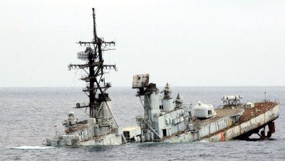 USS Towers - sinking