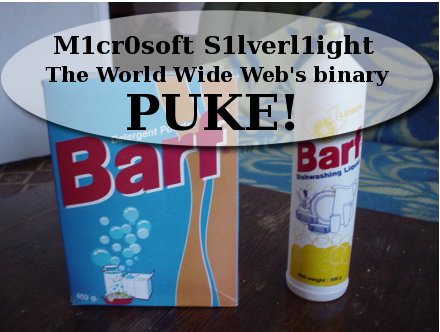 Silverlight puke, barf