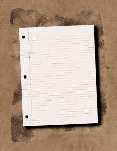 Notebook on sand
