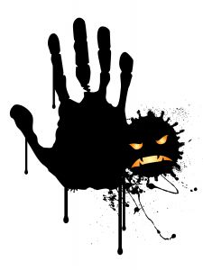 Halloween hand