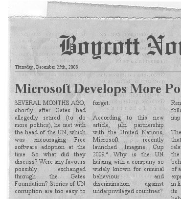 UN-Microsoft headline
