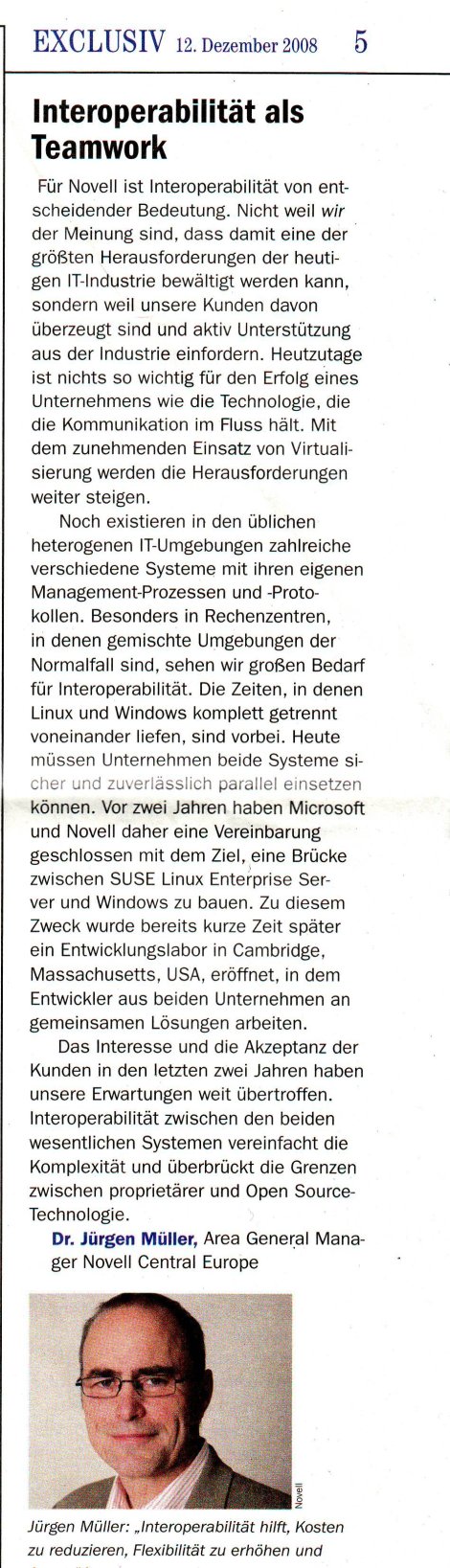 Germany column about Novell-Microsoft