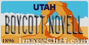 Licence plate from Utah