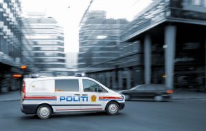 Police car in Oslo