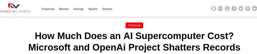 How Much Does an AI Supercomputer Cost? Microsoft and OpenAi Project Shatters Records