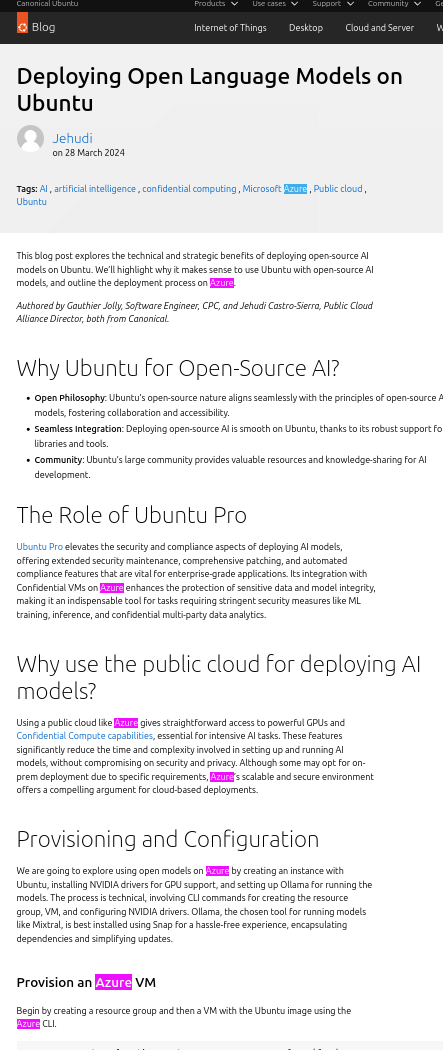 Deploying Open Language Models on Ubuntu