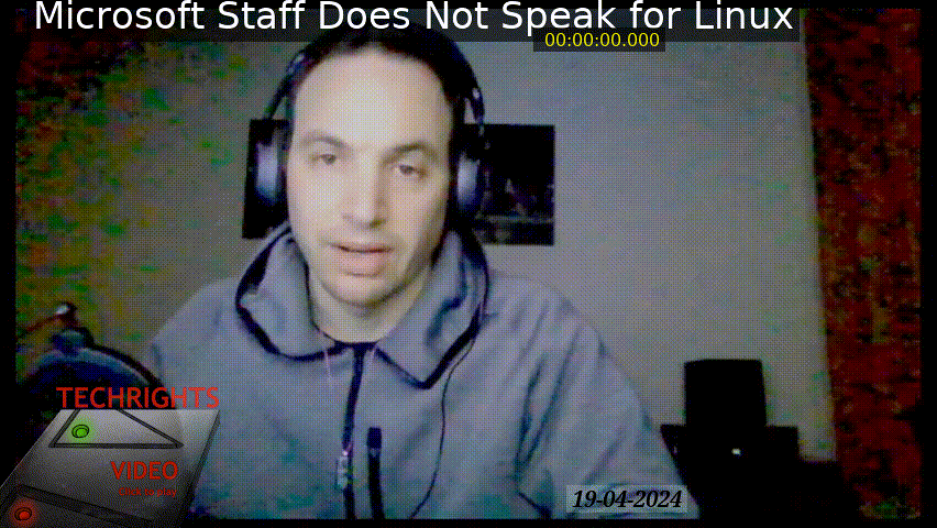 Preview for Microsoft Staff Does Not Speak for Linux