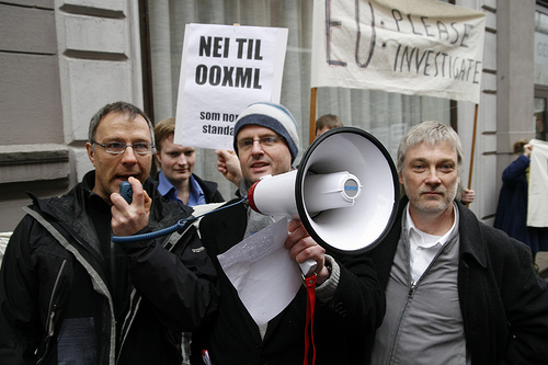 Protests in Norway (OOXML)